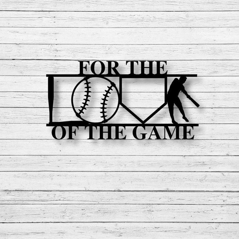 Metal Baseball Sign Metal Sports Sign Metal Wall Art Farmhouse Decor Office Wall Art Housewarming Metal Sign For Athlete