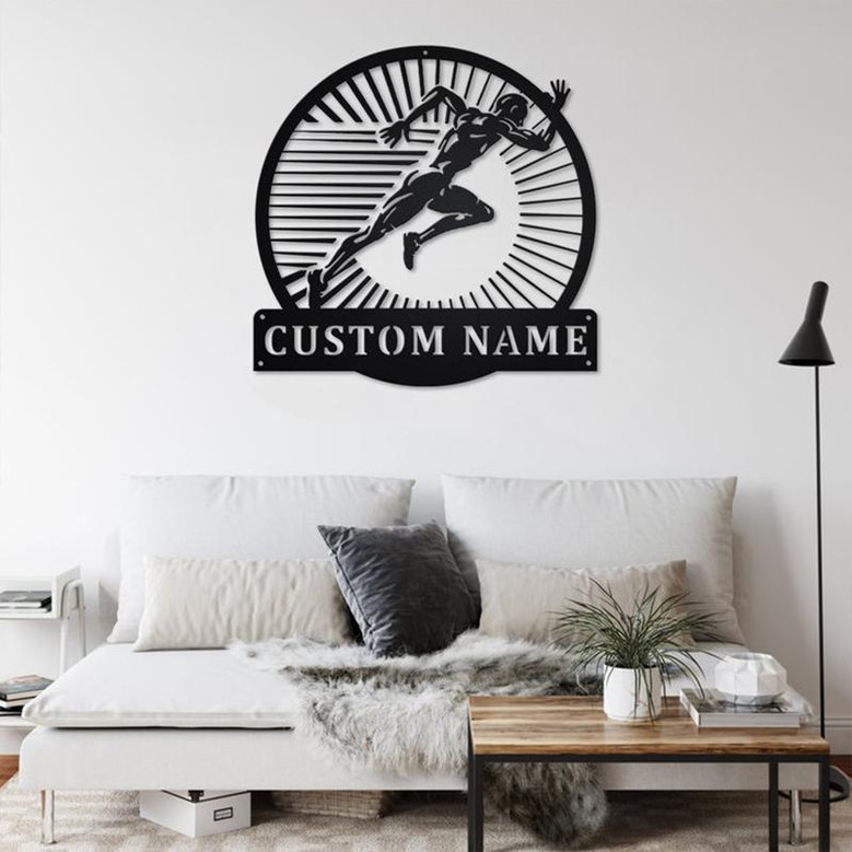 Personalized Running Metal Sign | Running Metal Wall Art | Running Metal wall Decor | Running Lover Gift | Custom Running | Running
