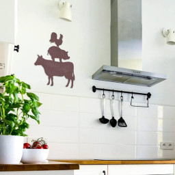 Farmyard Friends Wall Art Cut Metal Sign Metal Wall Art Metal House Sign