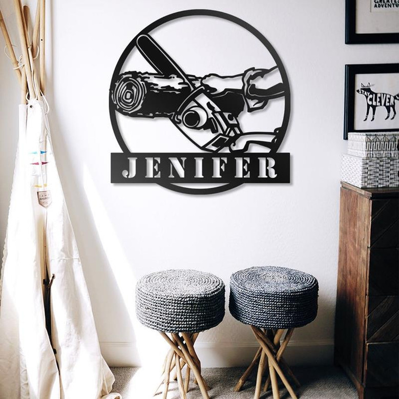 Custom Arborist Metal Wall Art | Personalized Arborist Metal Sign | Gift for Logger | Gift for Lumberjack