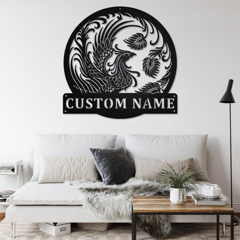 Custom Phoenix Metal Wall Art, Personalized Phoenix Name Sign Decoration For Room, Phoenix Metal Home Decor, Custom Phoenix, Phoenix