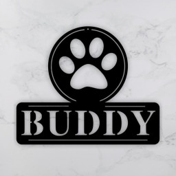 Personalized Pet Name Sign, Metal Sign for dog, Personalized Dog Gifts, Custom Dog Name Sign, Pet name sign, Personalized Gift for Dog