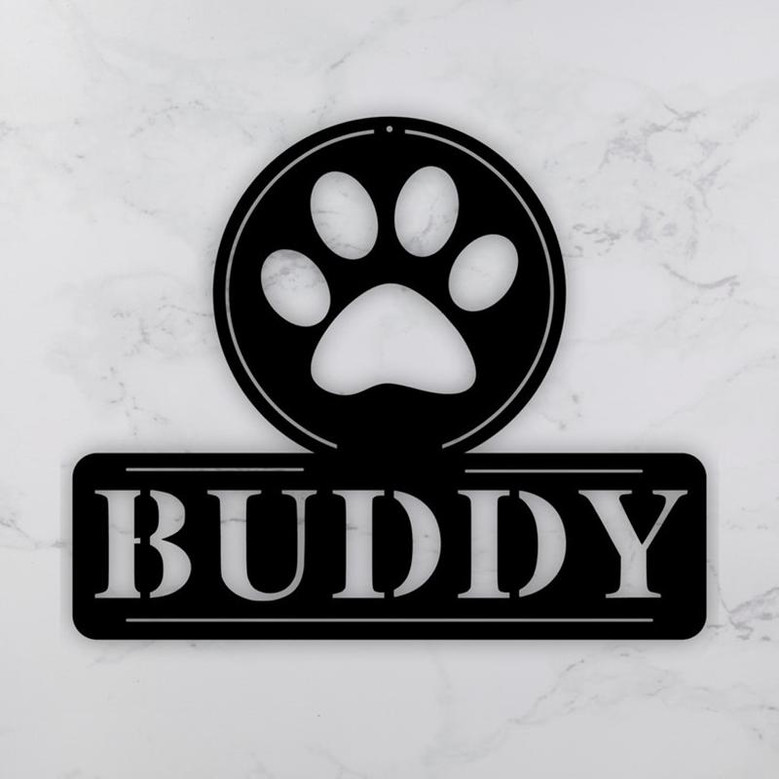 Personalized Pet Name Sign, Metal Sign for dog, Personalized Dog Gifts, Custom Dog Name Sign, Pet name sign, Personalized Gift for Dog