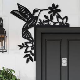 Hummingbirds Door Corner Metal Sign | Hummingbird Metal Wall Art | Hummingbird Metal wall Decor | Hummingbird Lover Gift | Hummingbird Decor