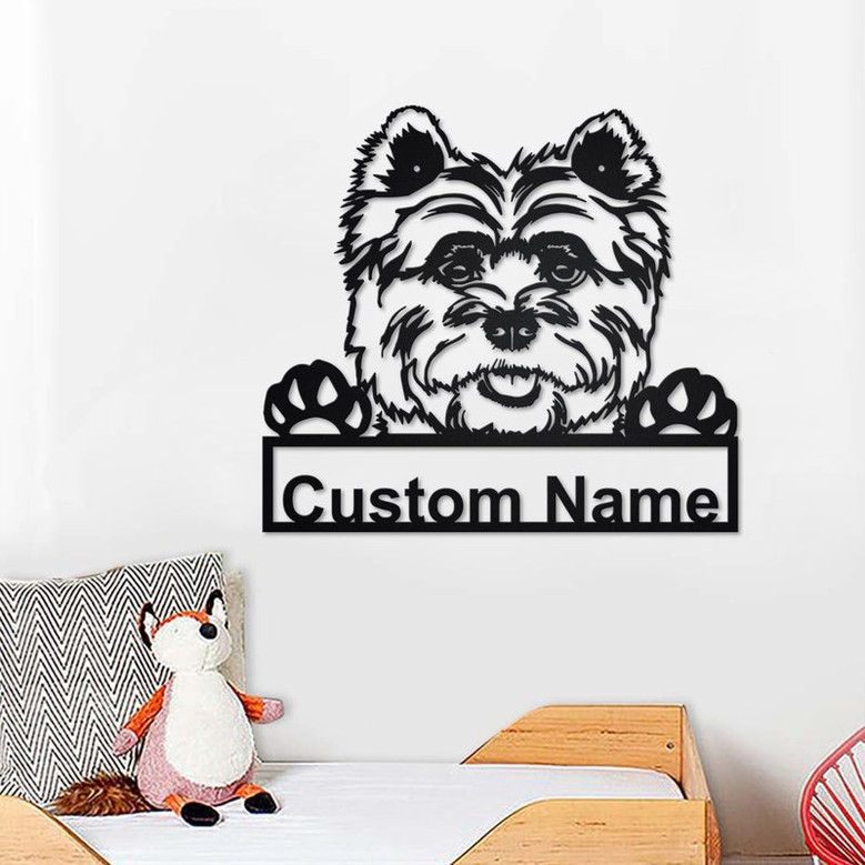 Personalized Cairn Terrier Metal Sign | Cairn Terrier Metal Wall Art | Cairn Terrier Metal Wall Decor | Custom Cairn Terrier | Custom Dog