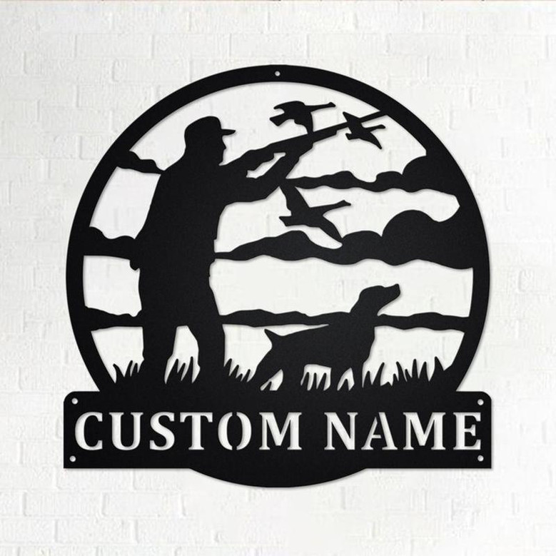 Custom Goose Duck Hunter Metal Wall Art, Personalized Goose Duck Hunter Name Sign Decoration For Room, Goose Duck Hunter Home Decor
