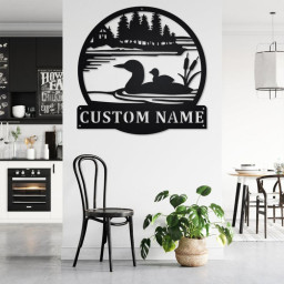 Custom Loon Duck Metal Wall Art, Personalized Loon Duck Name Sign Decoration For Room, Loon Duck Home Decor,Custom Loon Duck,Loon Duck Lover