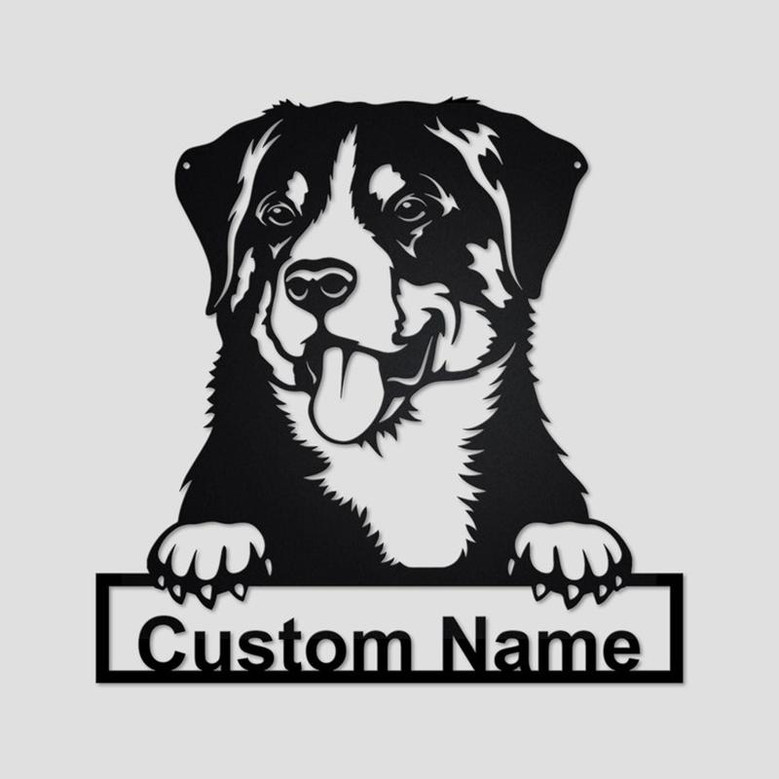Personalized Appenzeller Sennenhund Metal Sign | Appenzeller Sennenhund Metal Wall Art | Dog Metal Sign | Appenzeller Sennenhund Lover Gift|