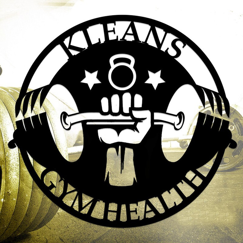 Custom Metal Gym Sign, Personalized Fitness Wall Sign, Established Sign, Gym Wall Decor