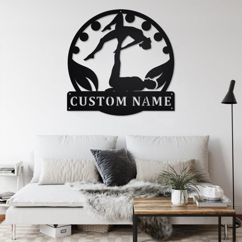 Personalized Acroyoga Metal Sign | Acroyoga Metal Wall Art | Acroyoga Metal Sign | Acroyoga Lover | Acroyoga Gift | Acroyoga | Yoga Gift