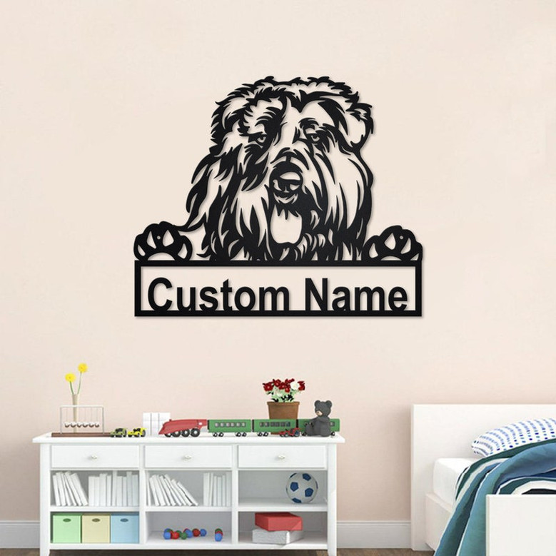 Personalized Bouvier Des Flandres Metal Sign | Bouvier Des Flandres Metal Wall Art | Dog Metal Sign | Dog Lover Gift | Custom Dog