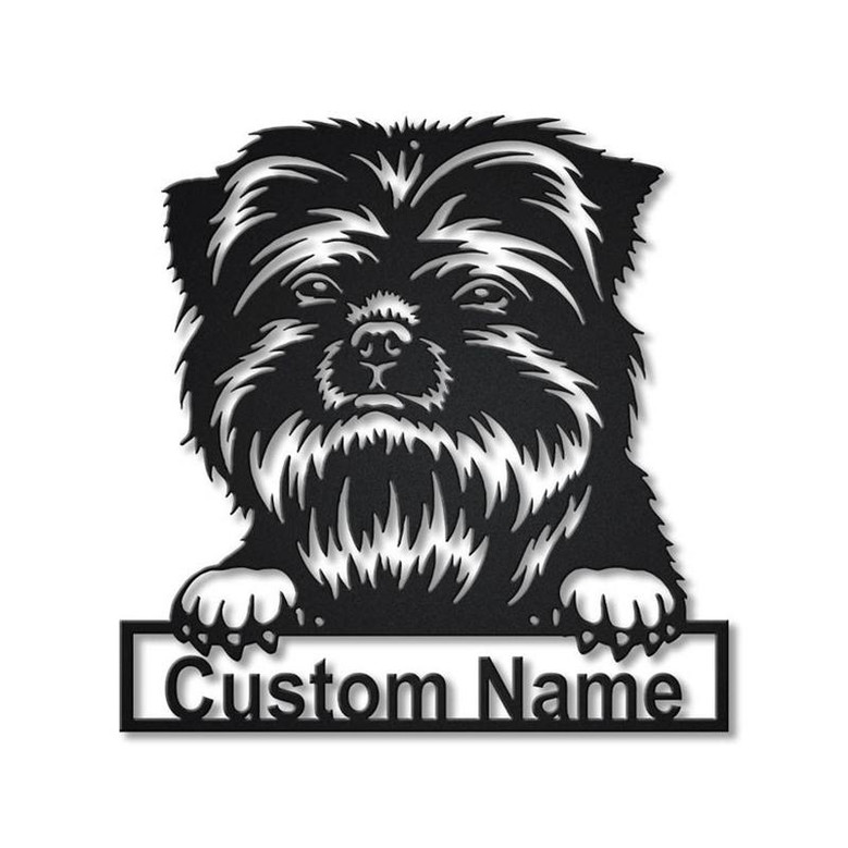Personalized Affenpinscher Dog Metal Sign Art | Custom Affenpinscher Dog Metal Sign | Dog Gift | Birthday Gift | Animal Funny