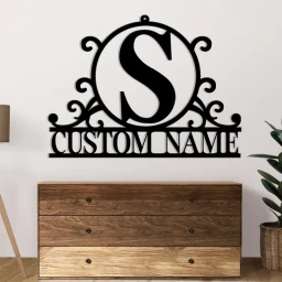 Custom Monogram Metal sign