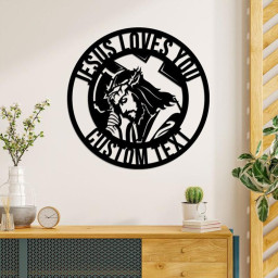 Custom Jesus Metal Wall Art, Jesus Metal Wall Art, Jesus Loves You, Religious Christian Decor, Jesus Cross Sign, Jesus Face Sign