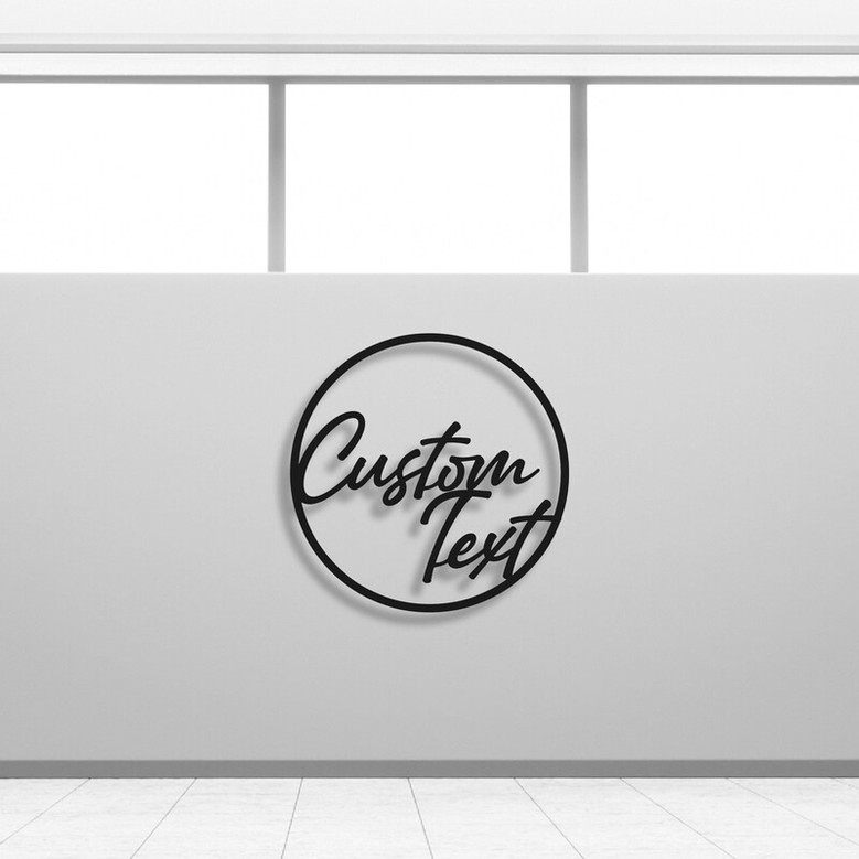 Custom Metal Text, Personilazed Metal Word, Unique Metal Family Name, Unique Birthday Gift