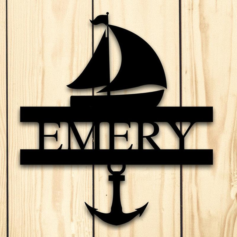 Custom Metal Sign, Name Sign, Custom Sign,home decor, Wall hanging, Wall decor,Custom wall sign, Ocean sign, beach sign, Address sign, home