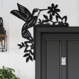Hummingbirds Door Corner Metal Sign | Hummingbird Metal Wall Art | Hummingbird Metal wall Decor | Hummingbird Lover Gift | Hummingbird Decor