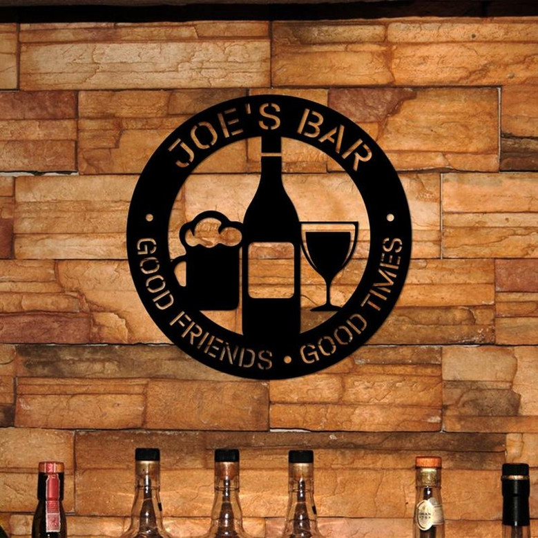 Cocktail Bar Signs, Personalized Beer Signs, Bar Décor, Man Cave Custom Gift, Custom Bar Sign