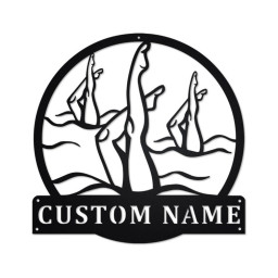 Personalized Artistic Swimming Metal Sign | Artistic Swimming Metal Wall Art | Artistic Swimming Metal Sign | Artistic Swimming Gift
