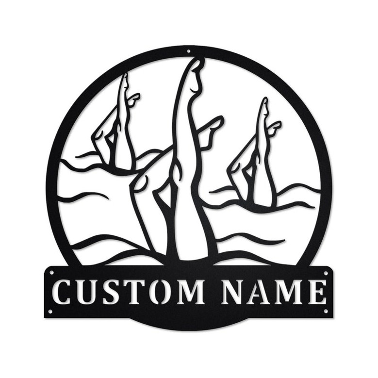 Personalized Artistic Swimming Metal Sign | Artistic Swimming Metal Wall Art | Artistic Swimming Metal Sign | Artistic Swimming Gift