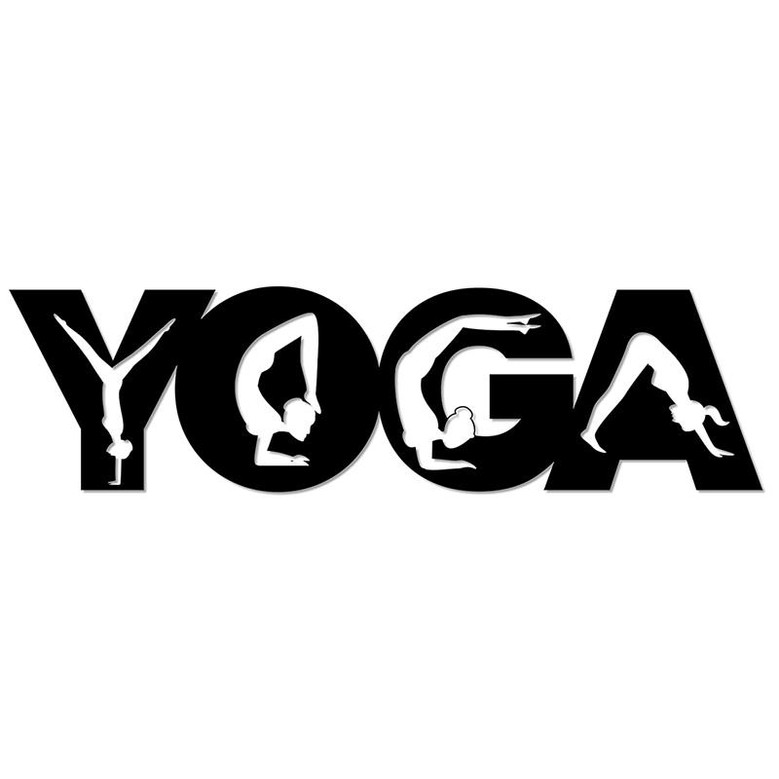 Yoga Poses Metal Wall Art Sign