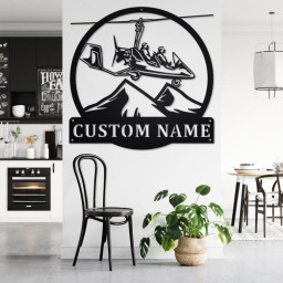 Custom Gyrocopter Metal Wall Art, Personalized Gyrocopter Name Sign Decoration For Room, Gyrocopter Metal Home Decor, Custom Gyrocopter