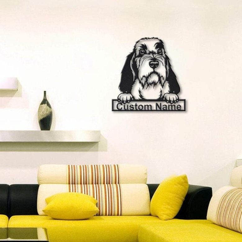 Personalized Petit Basset Griffon Vendéen Dog Metal Sign Art | Custom Petit Basset Griffon Vendéen Dog Metal Sign | Dog Gift | Animal Funny
