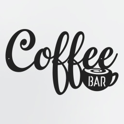 Coffee Bar Sign, Metal Wall Decor For Coffee Station