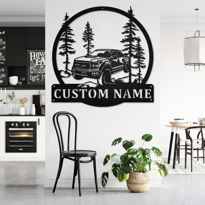 Custom Car Off Road Metal Wall Art, Personalized Car Off Road Name Sign Decoration For Room, Car Off Road Home Decor, Custom Car Off Road
