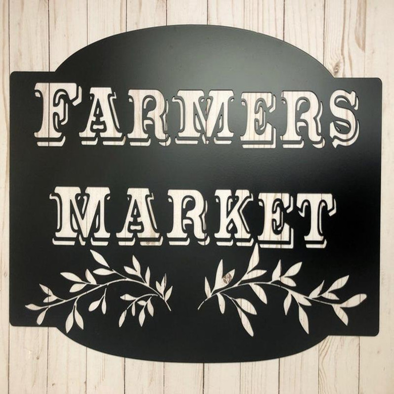 Farmers Market Sign Farmhouse Sign Metal Sign Metal Farmhouse Sign Metal Farmers Market Sign Farmhouse Decor