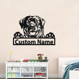 Personalized Rottweiler Metal Sign | Rottweiler Metal Wall Art | Dog Metal Sign | Rottweiler Gift | Dog Lover | Rottweiler Lover Gifts