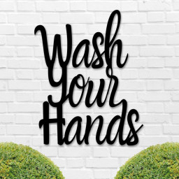 Wash Your Hands Sign Bathroom Sign Bathroom Decor Metal Sign Farmhouse Decor Funny Bathroom Sign Top Bathroom Sign Sink Sign Gift