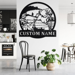 Custom Buck Deer Metal Wall Art, Personalized Buck Deer Name Sign Decoration For Room, Buck Deer Home Decor, Custom Buck Deer