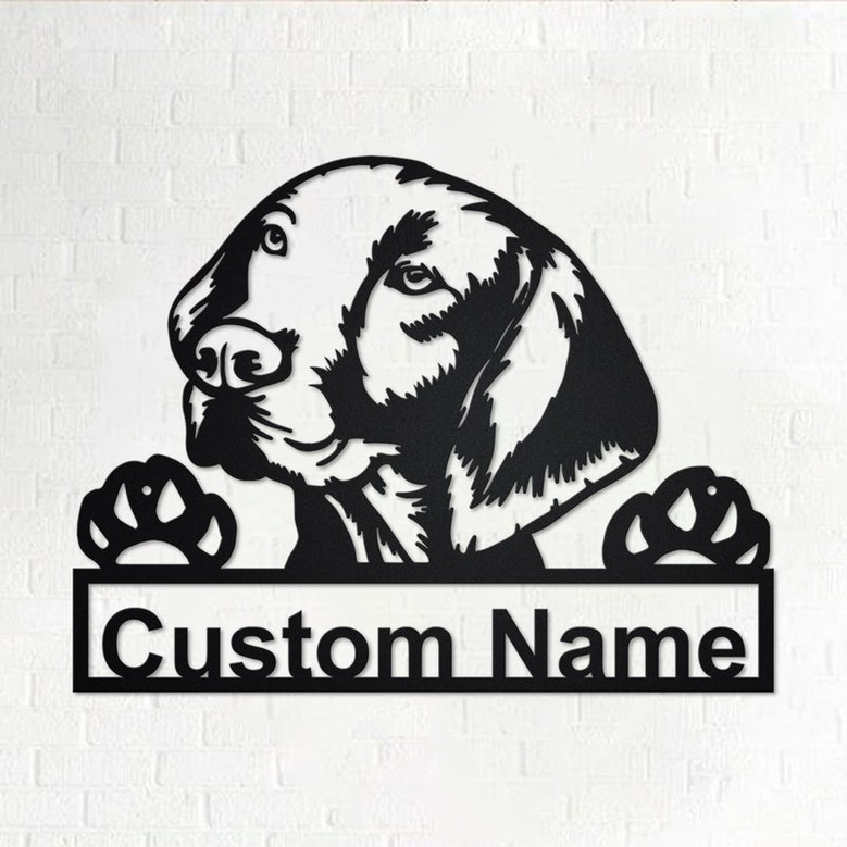 Custom Hungarian Vizsla Dog Metal Wall Art, Personalized Hungarian Vizsla Name Sign Decoration For Room, Hungarian Vizsla Home Decor