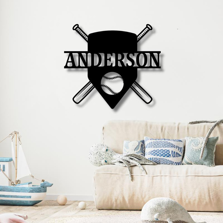 Personalized Baseball Academy Metal Sign