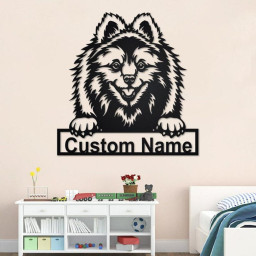 Custom Volpino Dog Metal Wall Art, Personalized Volpino Name Sign Decoration For Room, Volpino Home Decor, Custom Volpino Dog, Custom Dog