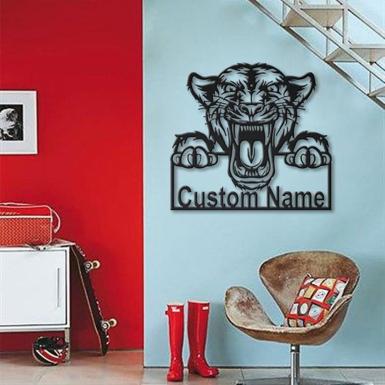 Personalized Panther Animal Metal Sign Art | Custom Panther Animal Metal Sign | Animal Funny | Pets Gift | Birthday Gift