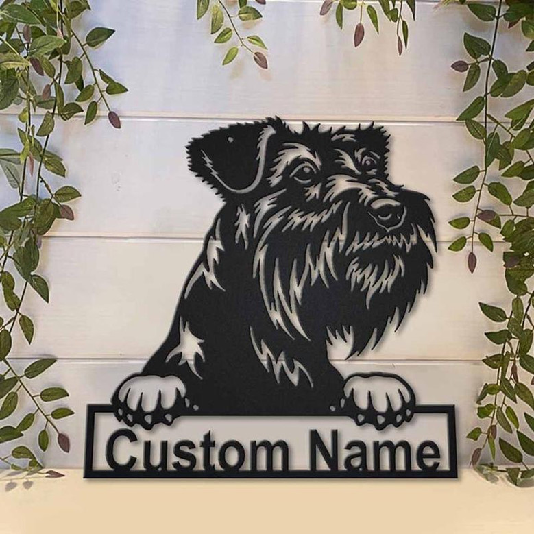 Personalized Tsverkshnautser Dog Metal Sign Art | Custom Tsverkshnautser Dog Metal Sign | Dog Gift | Birthday Gift | Animal Funny