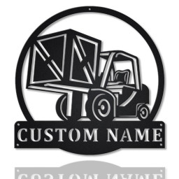 Personalized Forklift Driver Monogram Metal Sign,Custom Forklift Driver Metal Sign