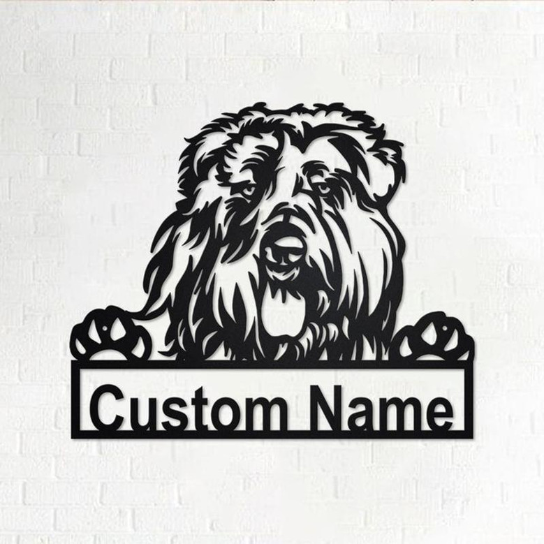 Personalized Bouvier Des Flandres Metal Sign | Bouvier Des Flandres Metal Wall Art | Dog Metal Sign | Dog Lover Gift | Custom Dog