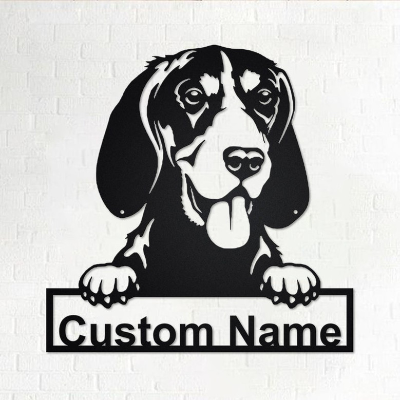 Custom Gordon Setter Dog Metal Wall Art, Personalized Gordon Setter Name Sign Decoration For Room, Gordon Setter Home Decor, Custom Dog