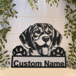 Personalized Beagle Dog Metal Sign Art | Custom Beagle Dog Metal Sign | Dog Gift | Birthday Gift | Animal Funny