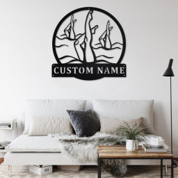 Personalized Artistic Swimming Metal Sign | Artistic Swimming Metal Wall Art | Artistic Swimming Metal Sign | Artistic Swimming Gift