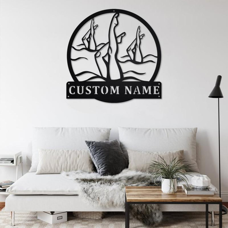 Personalized Artistic Swimming Metal Sign | Artistic Swimming Metal Wall Art | Artistic Swimming Metal Sign | Artistic Swimming Gift