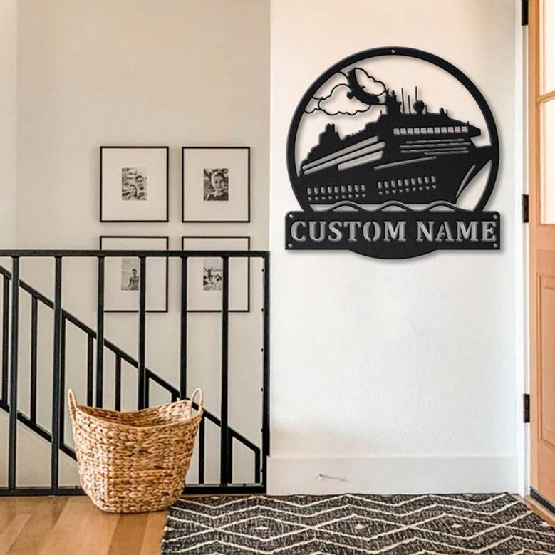 Personalized Ship Metal Sign Art | Custom Ship Metal Sign | Gifts for Men | Decor Decoration