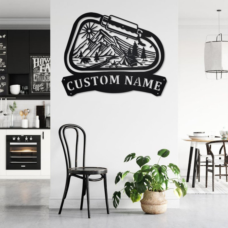 Custom Climb Outdoor Nature Metal Wall Art, Personalized Climber Name Sign Decoration For Room, Climbing Home Decor, Custom Climber, Climber