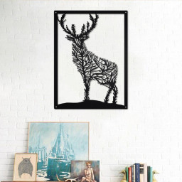 Deer Tree Metal Sign | Deer Tree Metal Wall Art | Deer Tree Metal wall Decor | Deer Lover Gift | Deer Tree Decor | Deer Decor | Deer Hunting