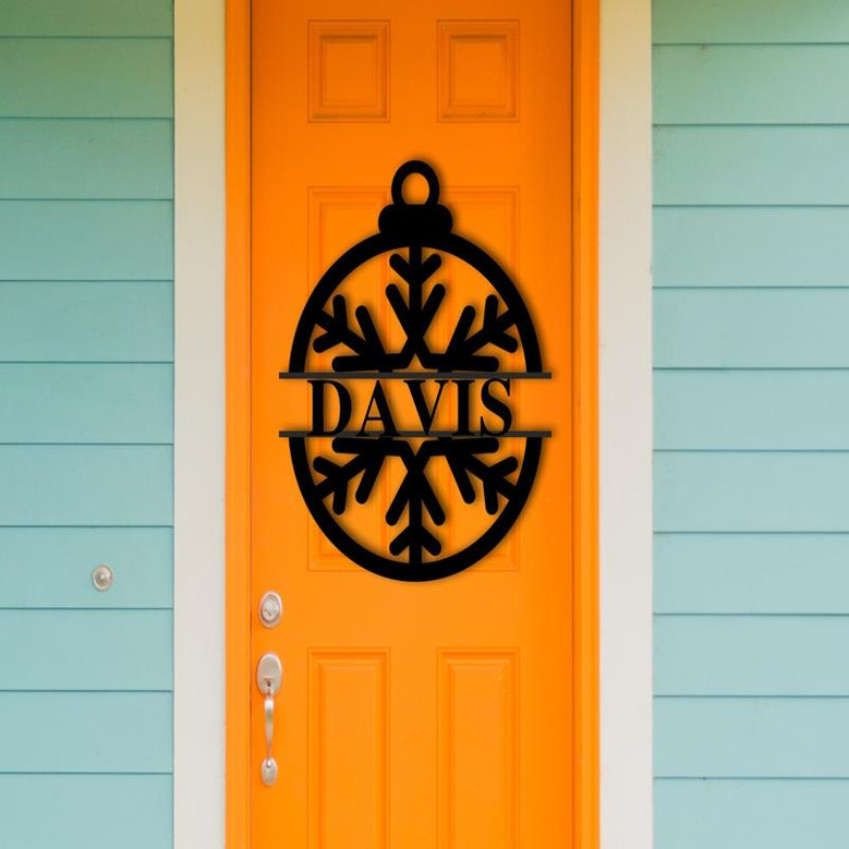 Snowflake Door Hanger Christmas Decor Christmas Decorations Holiday Decor Farmhouse Christmas Rustic Christmas Holiday Door Hanger