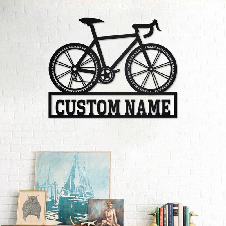 Personalized Bicycle Metal Sign | Bicycle Metal Wall Art | Bicycle Metal wall Decor | Bicycle Lover | Custom Bicycle
