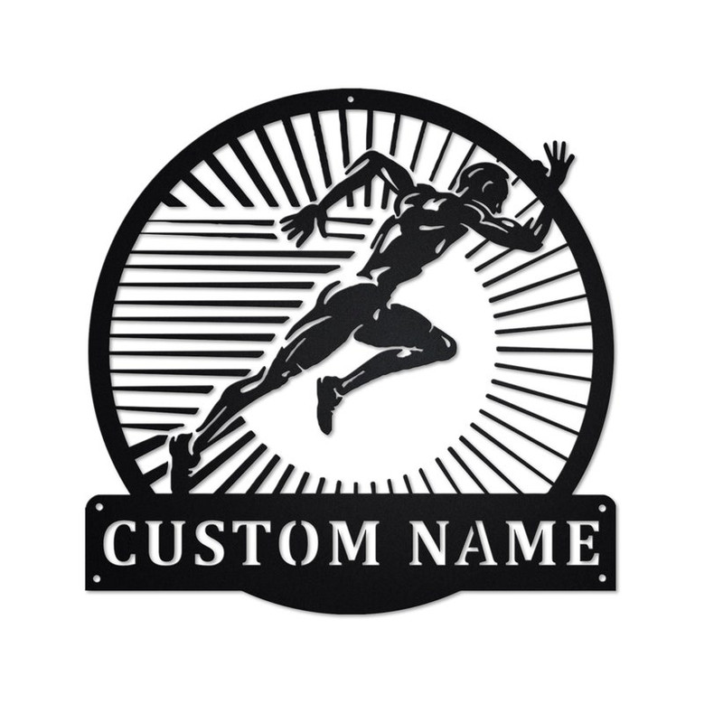 Personalized Running Metal Sign | Running Metal Wall Art | Running Metal wall Decor | Running Lover Gift | Custom Running | Running